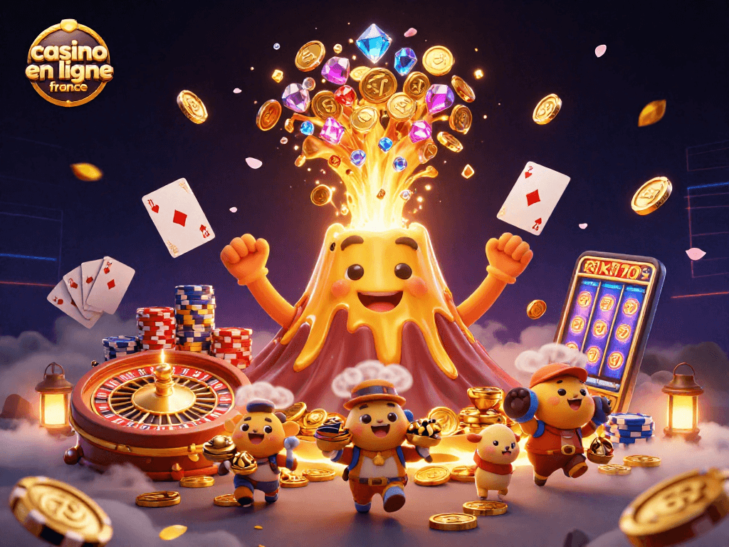 Jouer sur un casino en ligne France avec des gains, machines à sous et des cartes à jouer.