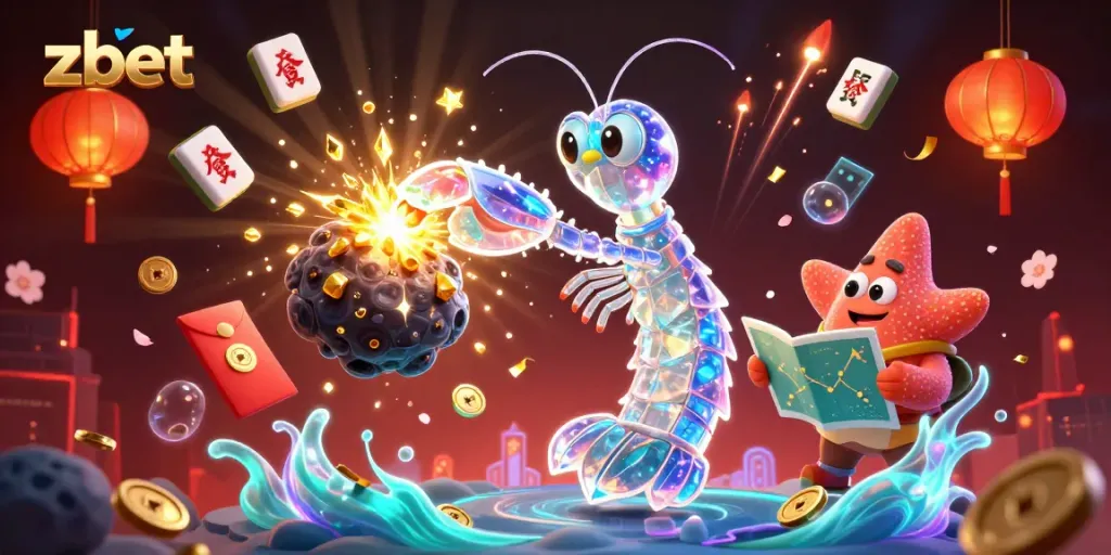 Engage with zbet in an exciting casino scene depicting galactic samurai and treasures.