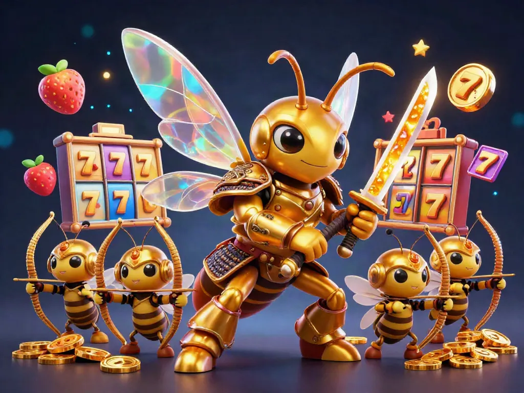 Engage with the vibrant world of NEW88 through immersive slot games featuring a samurai hornet and loyal bee archers.