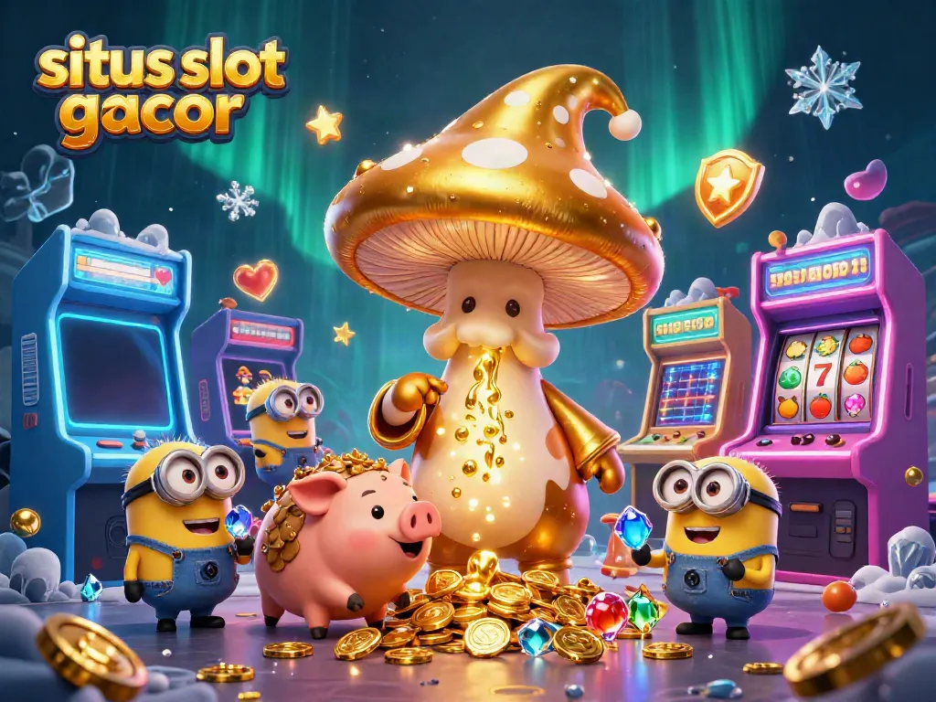 Engage with situs slot gacor in a vibrant 3D casino scene featuring magical characters and captivating game elements.