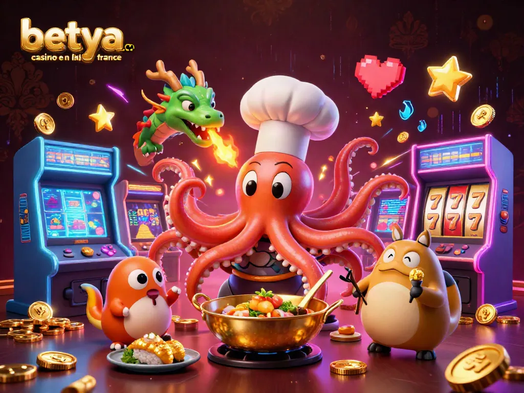 Experience vibrant action at betya.com casino en ligne france, featuring lively gaming characters and colorful casino elements.