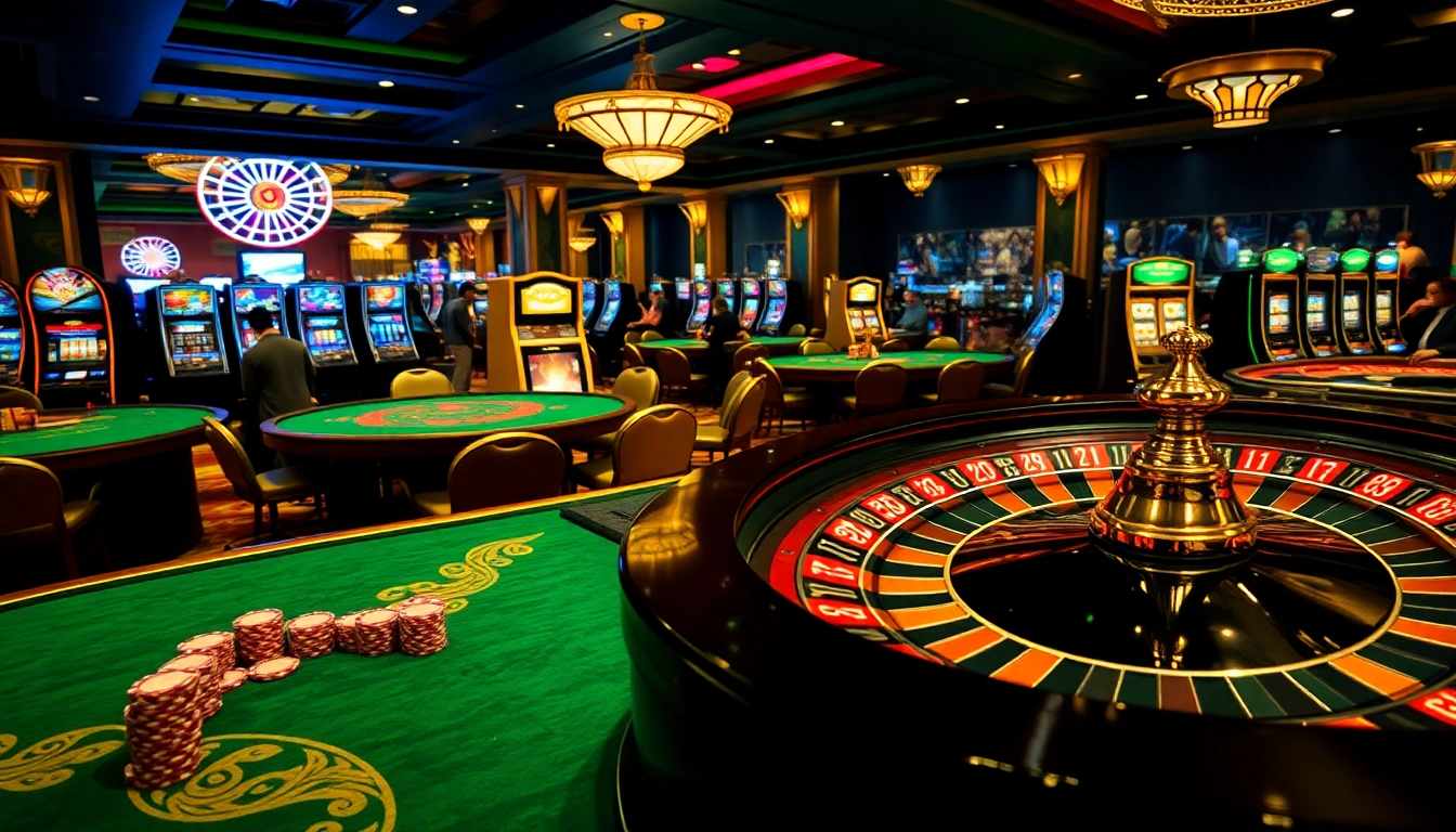Experience the excitement of winning with Link New88 at a luxurious casino table featuring vibrant games.