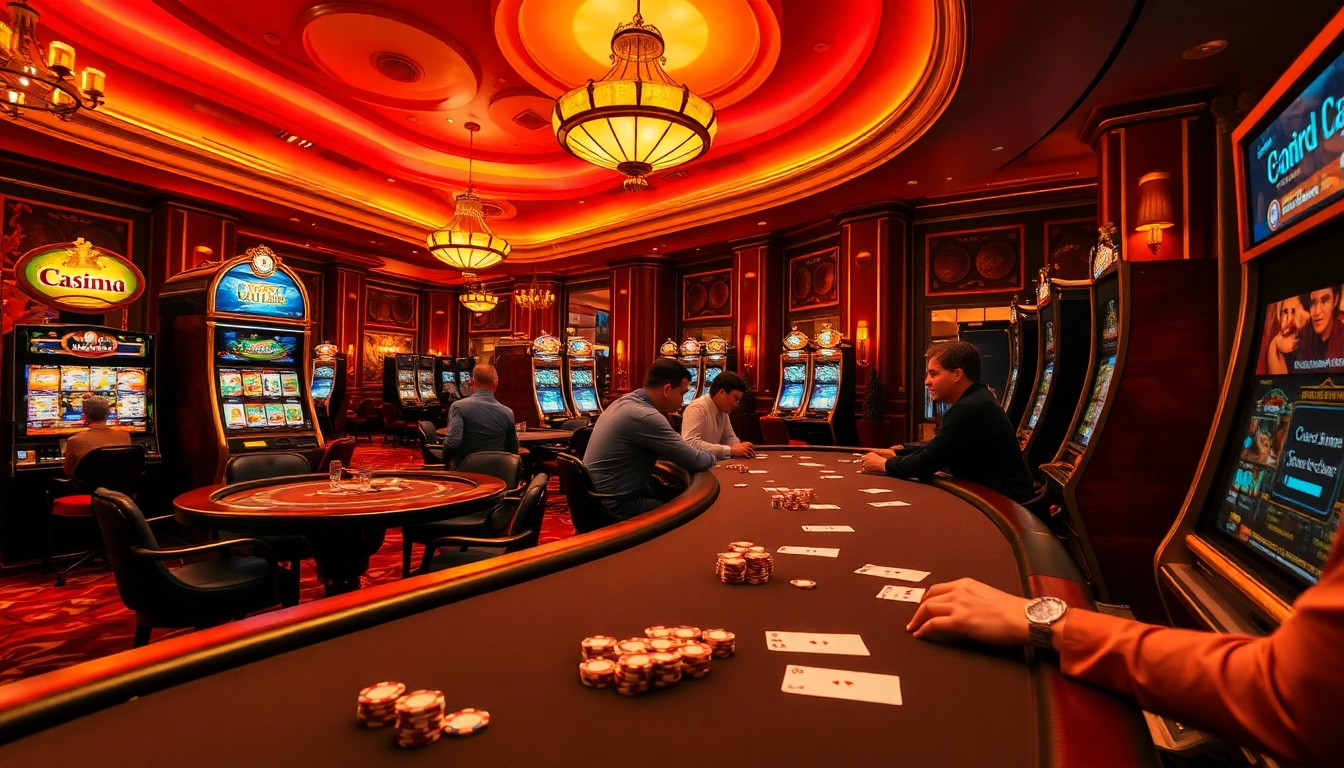 Jouer aux jeux de casino en ligne légal en France avec des tables de poker et des machines à sous.