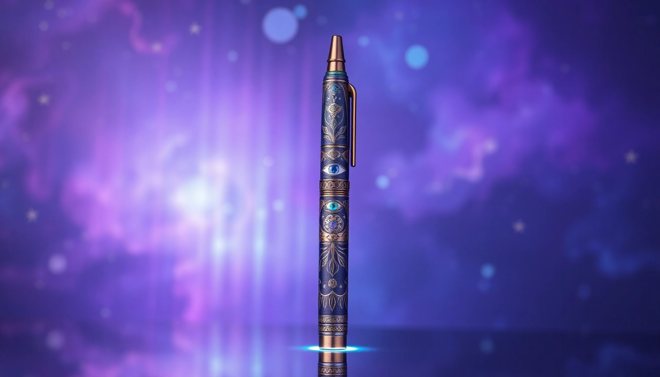 Experience the third eye dmt pen amidst a cosmic backdrop of vibrant colors and mystical designs.