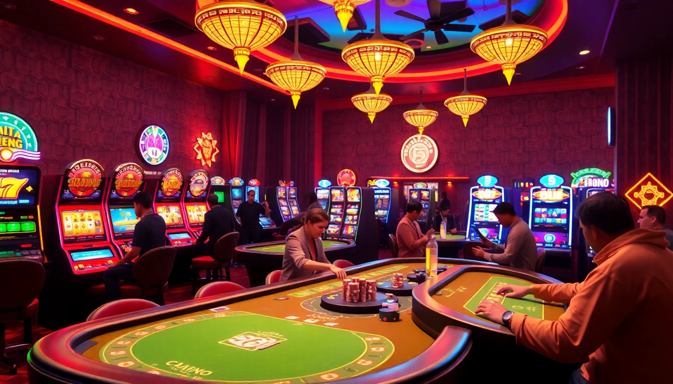 Jouer à un nouveau casino en ligne 2026 avec des machines à sous illuminées et une ambiance vivante.