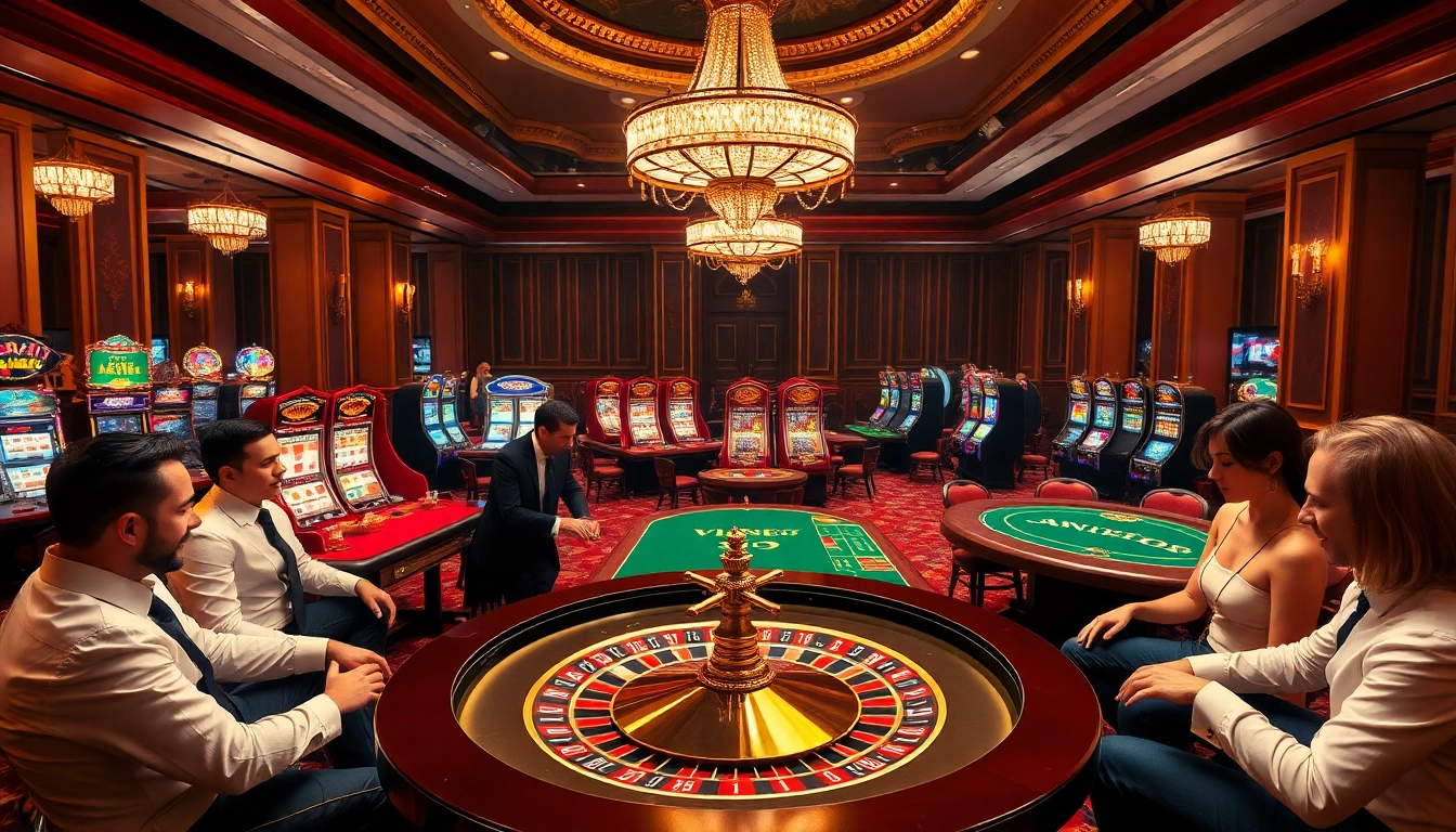 Experience the excitement of les meilleur casino en ligne with players at a vibrant roulette table.