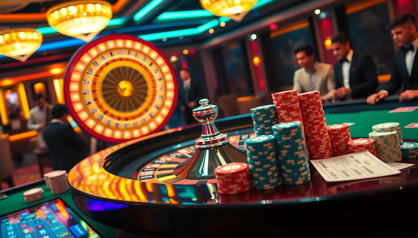 Engage in exciting casino action with S8 branding on roulette and poker chips.