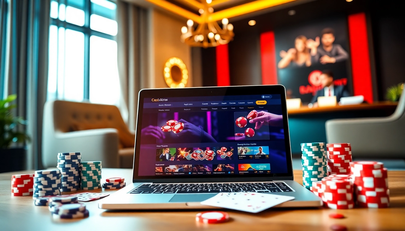 Jouer sur un casino en ligne France légal avec une interface élégante et des accessoires de jeu captivants.