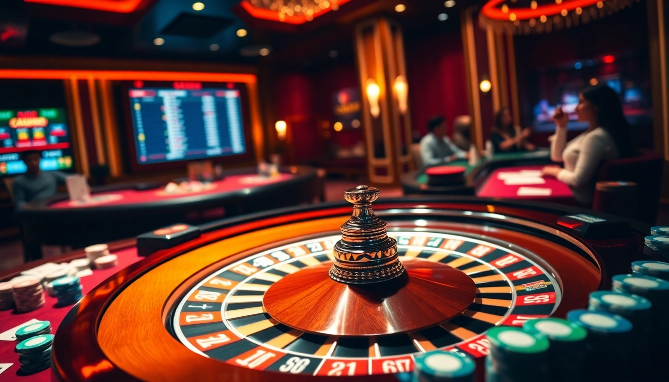 Players engaging in thrilling roulette action at https://du88.miami/ with colorful chips and cards.