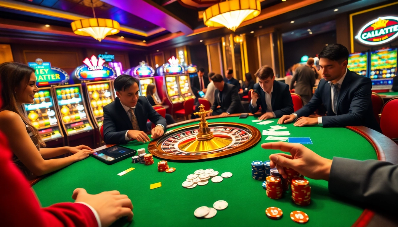 Winning strategies at https://cwin.ru.com/ showcased in a vibrant casino scene with poker and roulette.