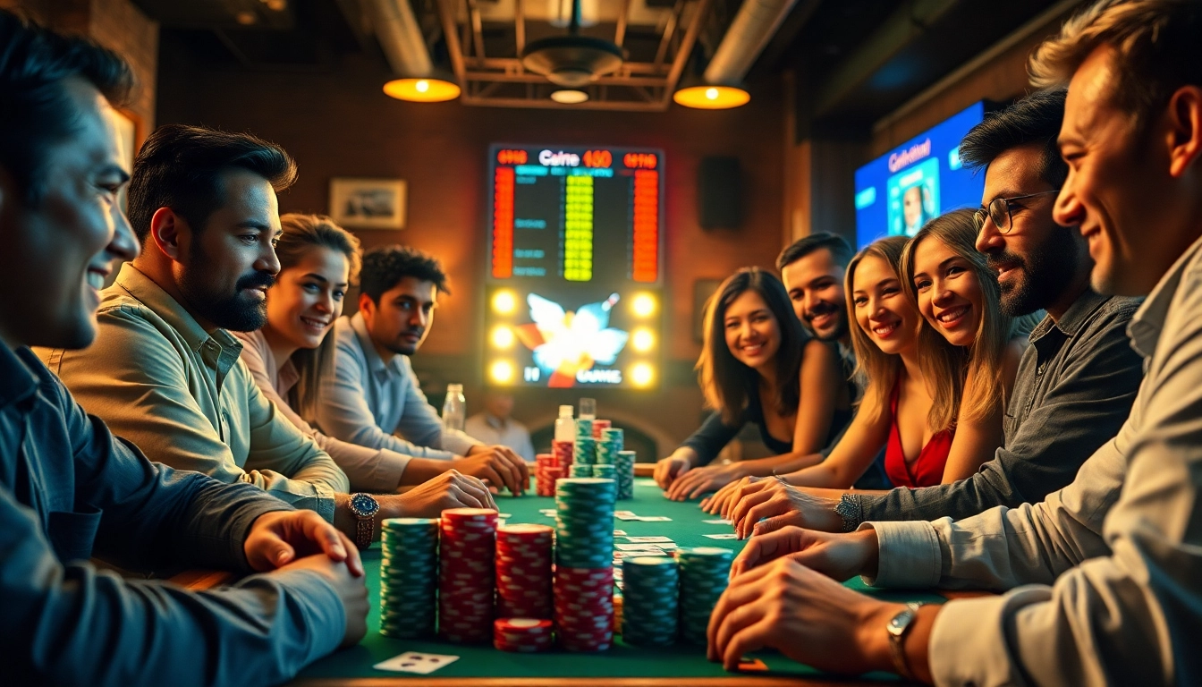 Évaluation des atouts de coinpoker avis avec des joueurs engagés autour d'une table de poker. related image
