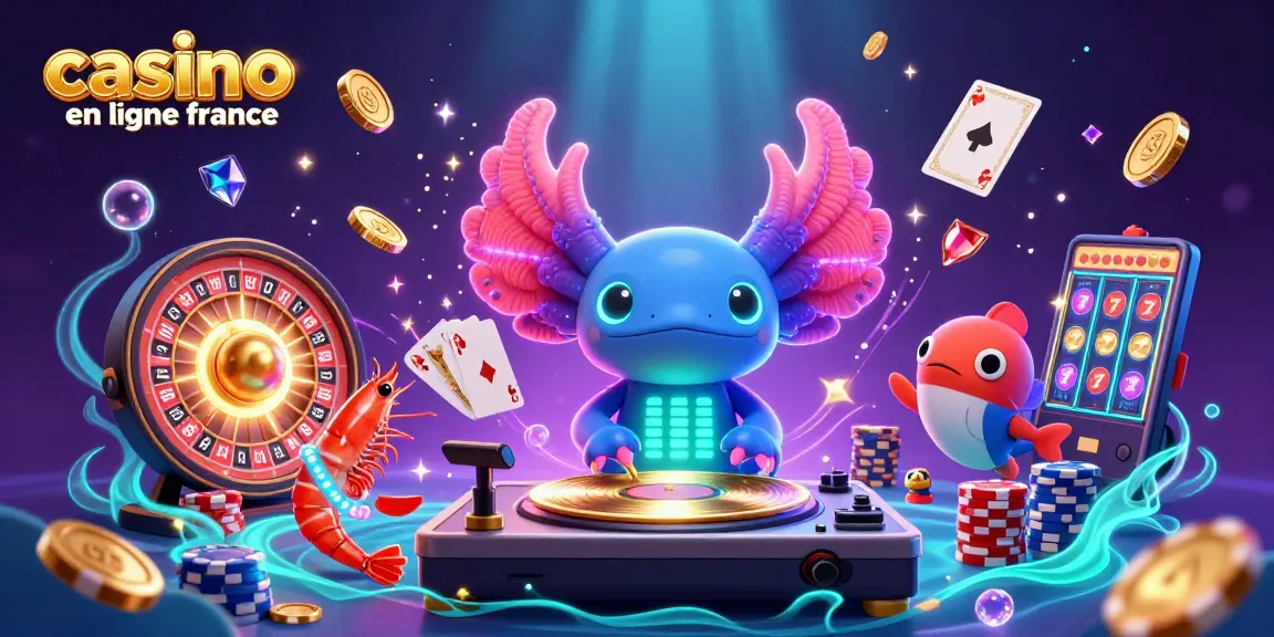 Jouez au casino en ligne France avec des personnages animés et une scène vibrante.
