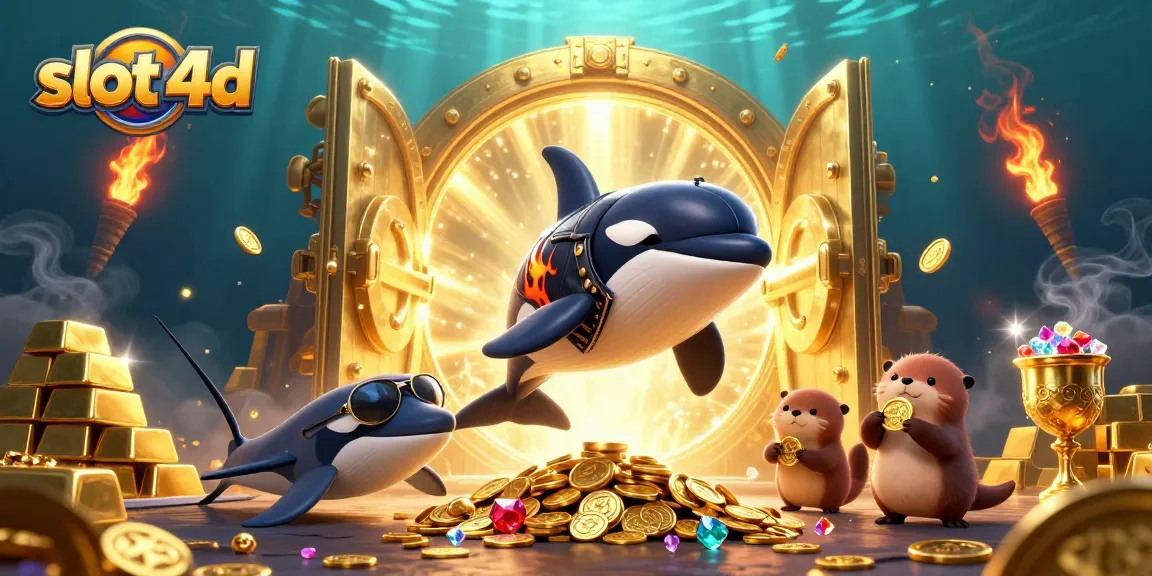 Experience the thrill of slot 4d with a vibrant scene featuring animated sea creatures and treasure.