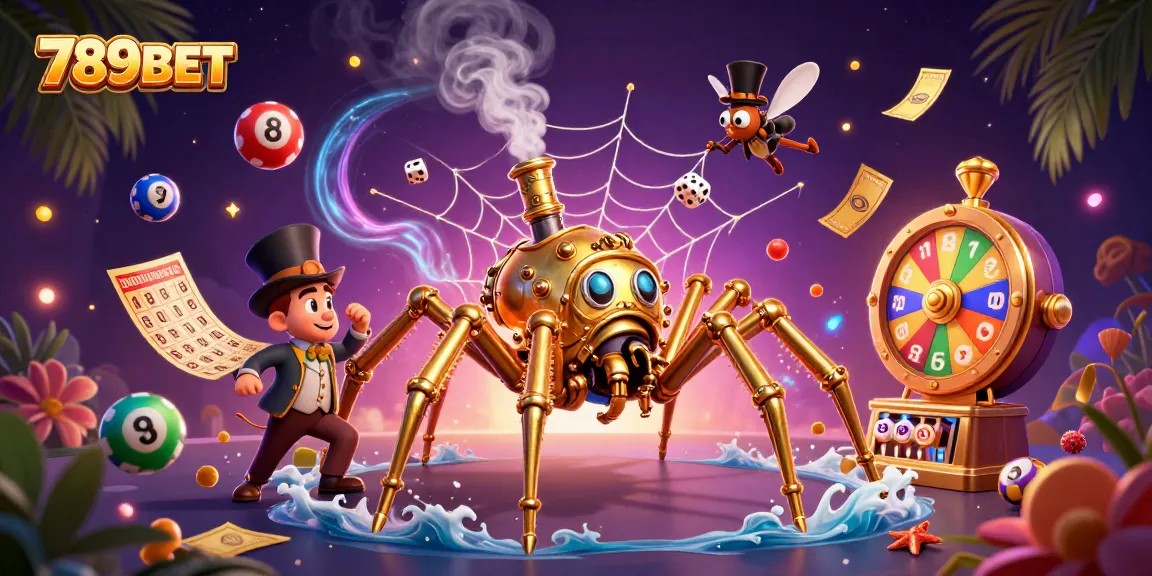 Experience the excitement of winning at 789BET with vibrant lottery balls and dynamic casino elements.