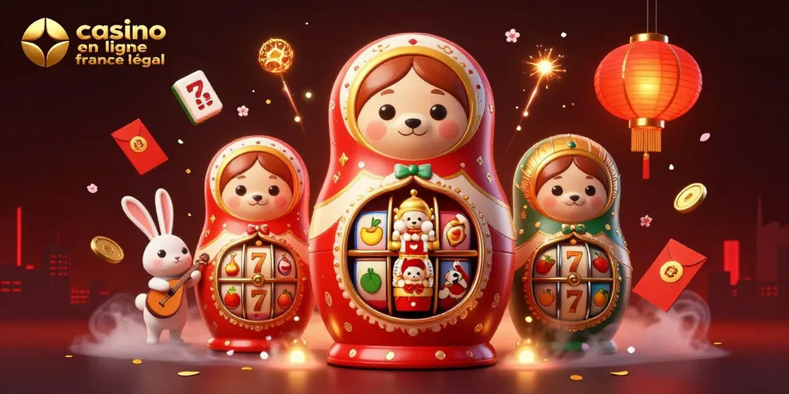 Jouez au casino en ligne France légal avec une ambiance festive et des décorations vibrantes.
